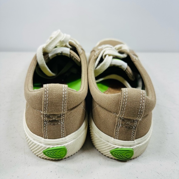 Cariuma OCA Low Shoes Women’s 7 Men’s 8 Burnt Sand Canvas Preppy Sneaker - Picture 4 of 7